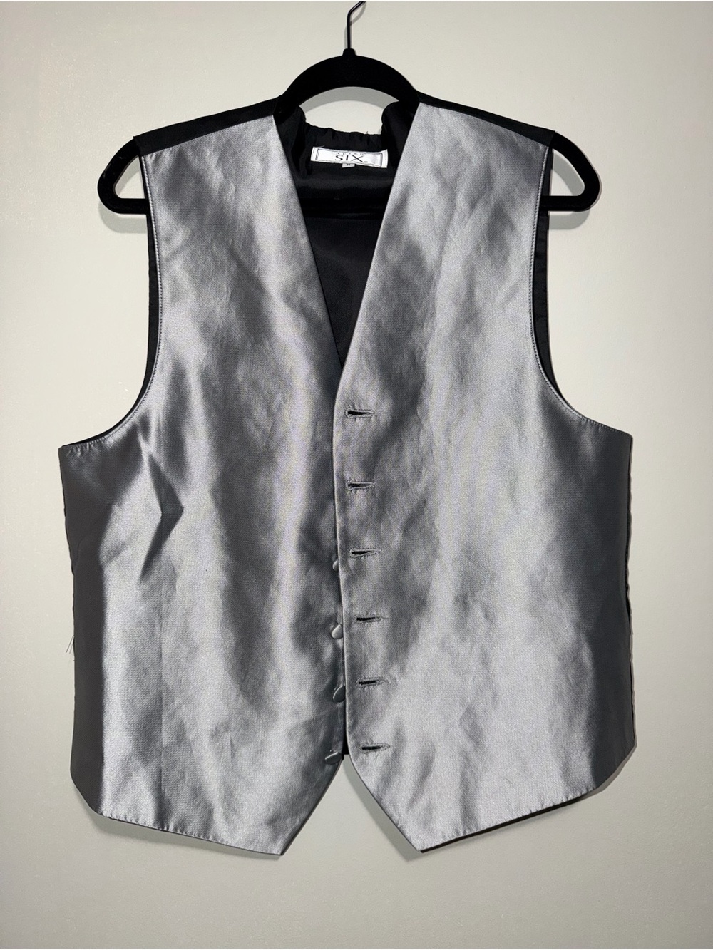 After Six Men’s Satin Formal Vest